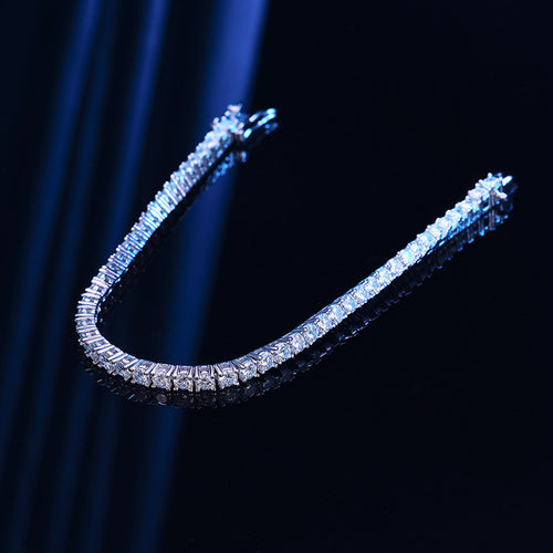 10 Points Moissanite Bracelet Tennis Chain Sterling Silver